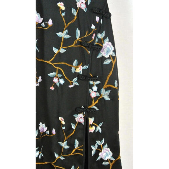 NEW, SAU LEE Ariana Floral Embroidered Satin Gown Size 8 #LD02 - Picture 9 of 12